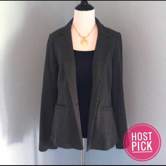 Old Navy Jackets & Blazers - Old Navy Classic Charcoal Ponte-Knit Blazer